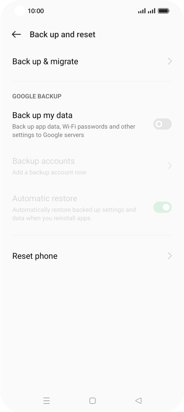 Press Reset phone.