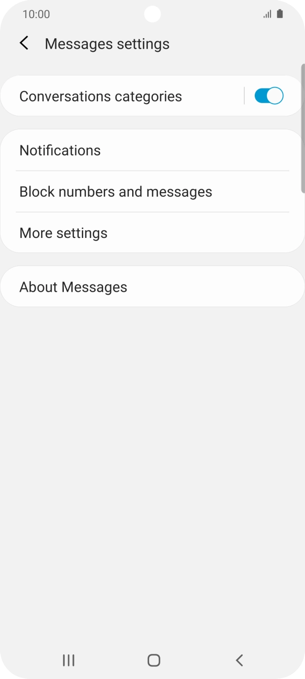 Press More settings. Press More settings.