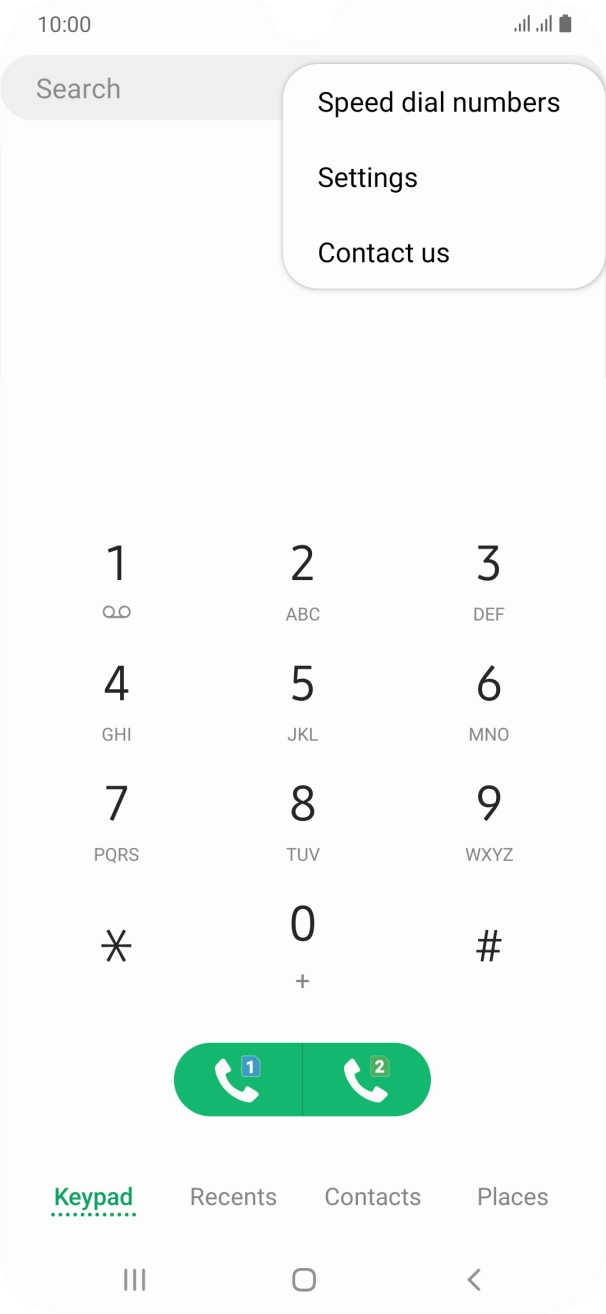 Press Settings.