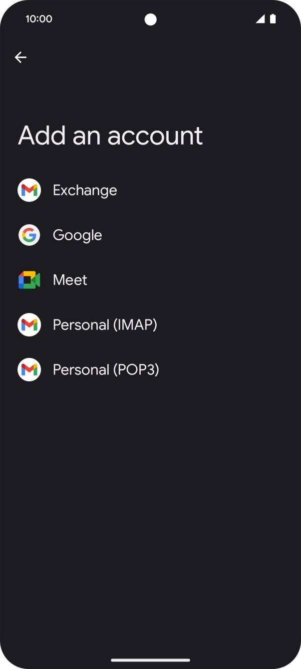 Press Google.
