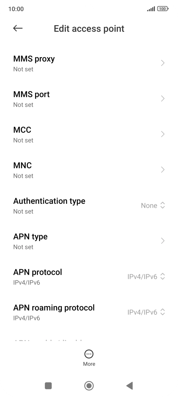 Press MMS proxy. Press MMS proxy.
