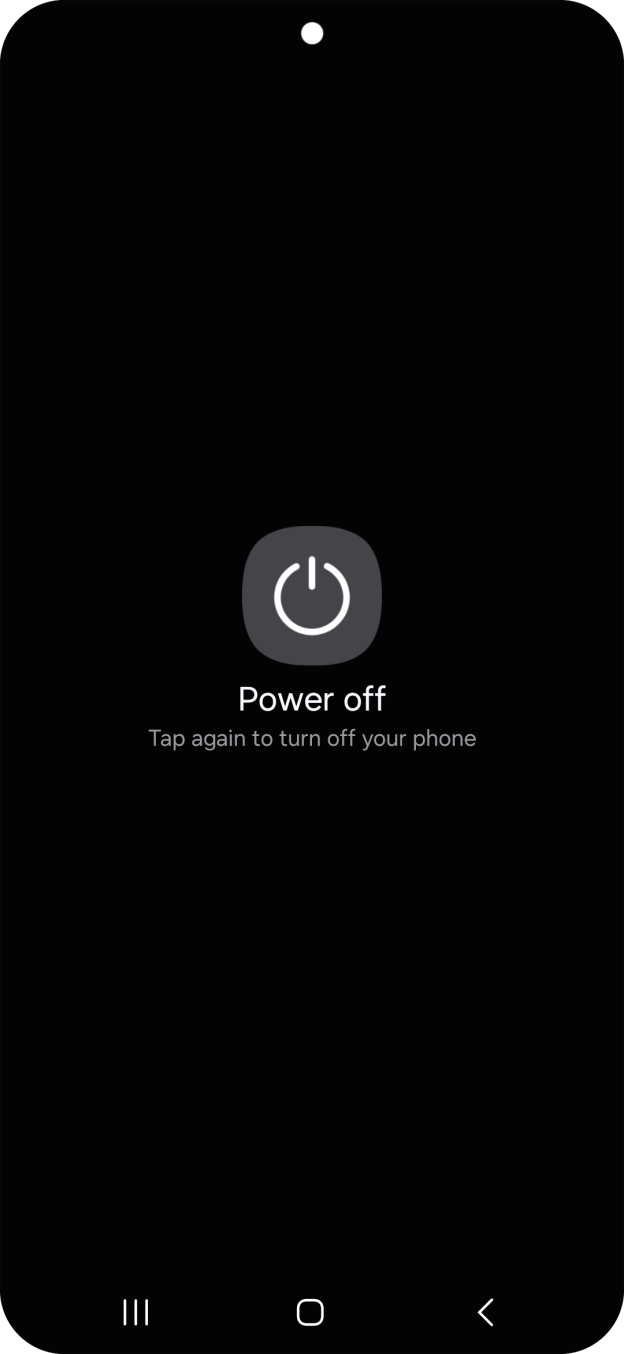 Press Power off.