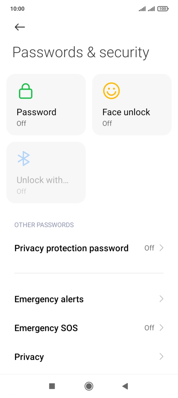 Press Password. Press Password.