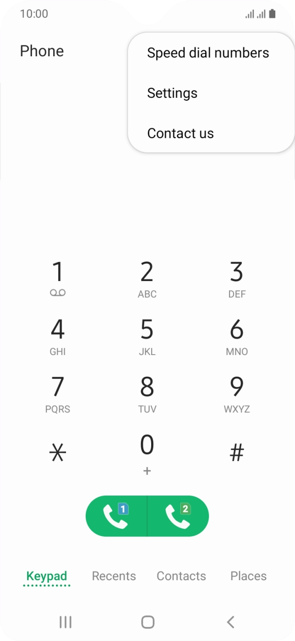 Press Settings.