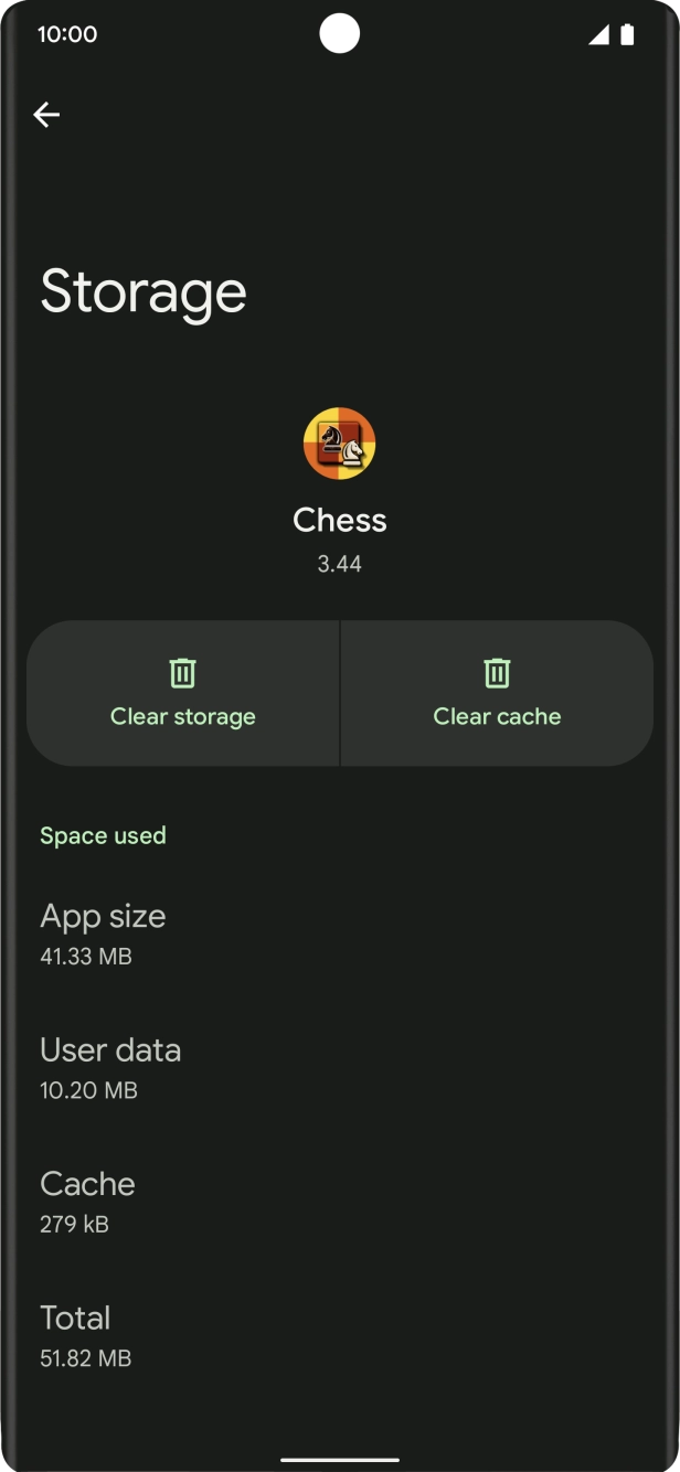 Press Clear cache.