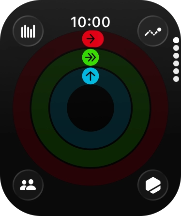 Press the Digital Crown to return to the home screen. Press the Digital Crown to return to the home screen.