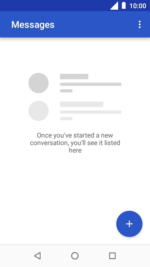 Press the new message icon. Press the new message icon.