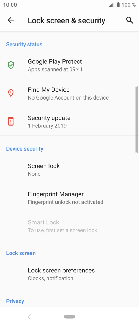 Press the Home key to return to the home screen.