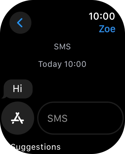 Press SMS.