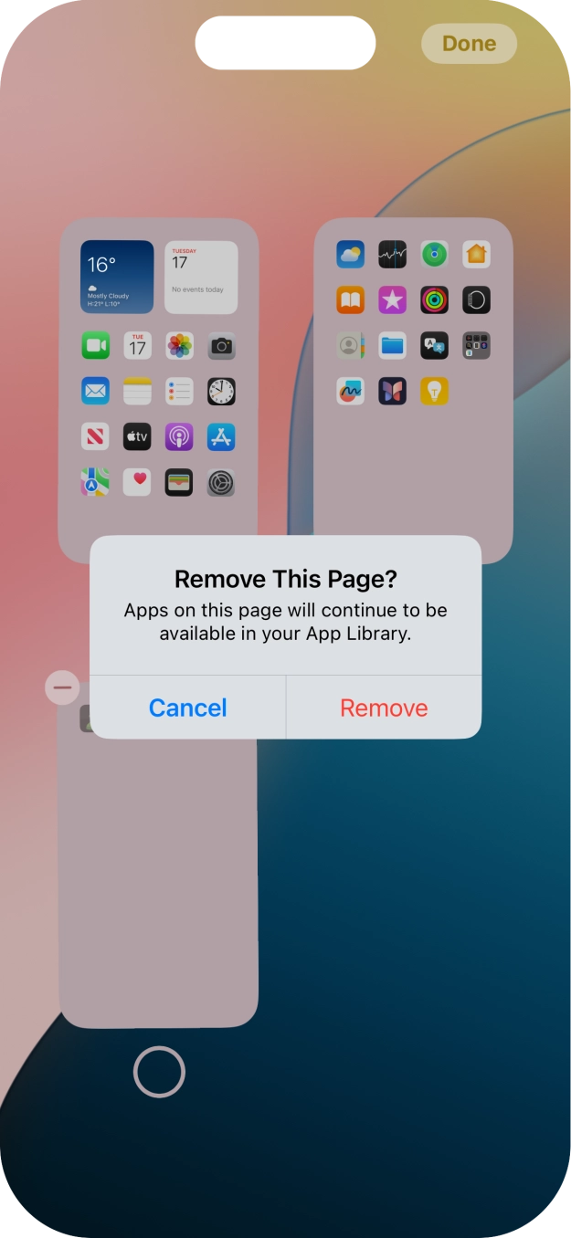Press Remove.