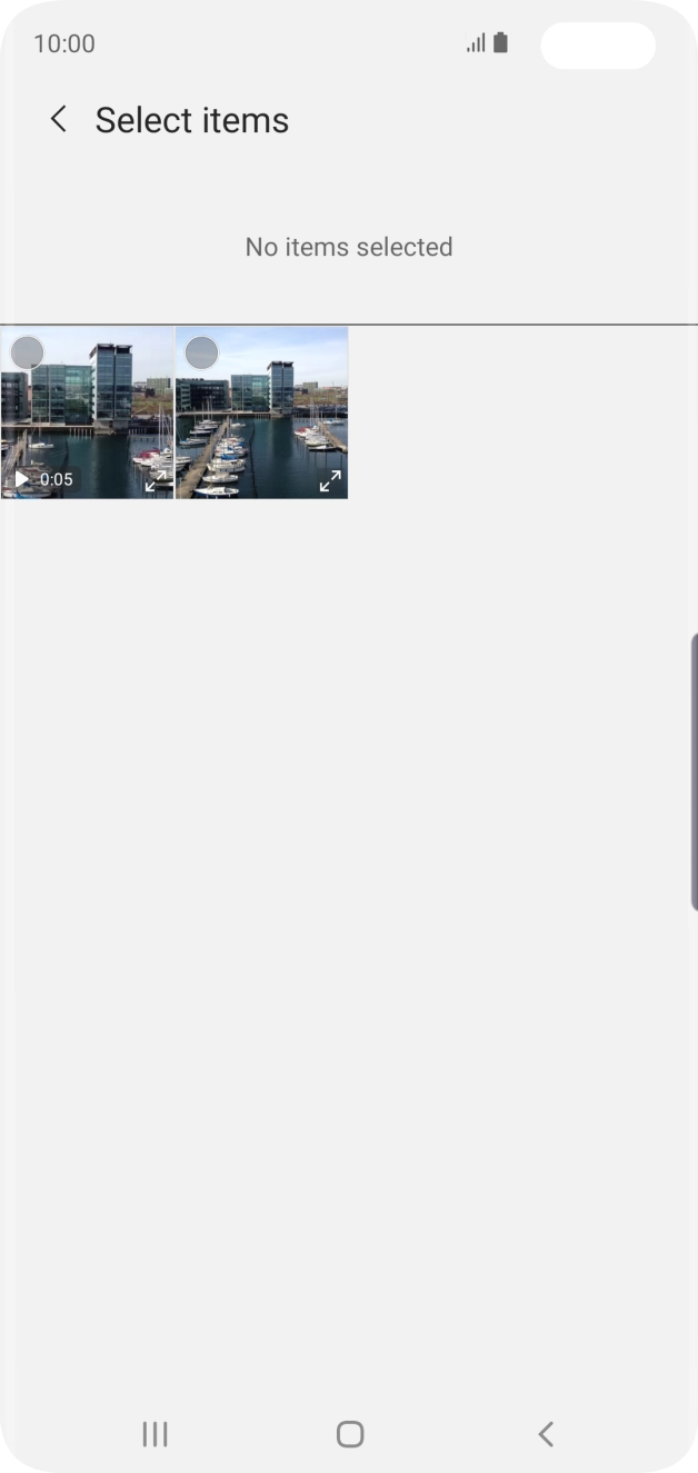 Press the required picture. Press the required picture.