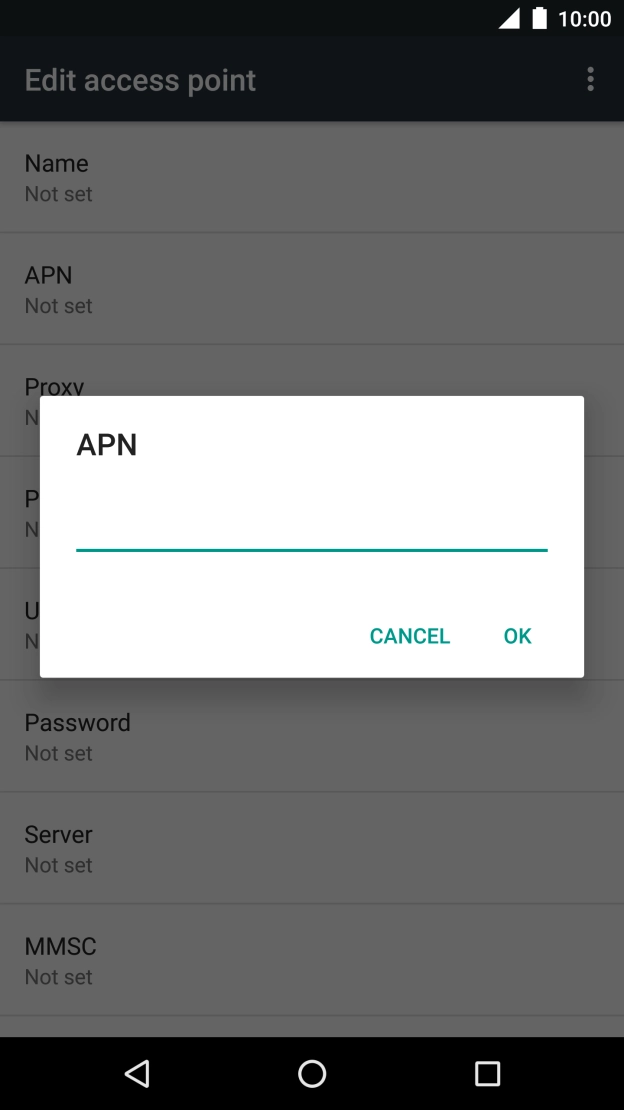 Key in wap.o2.co.uk and press OK. Key in wap.o2.co.uk and press OK.