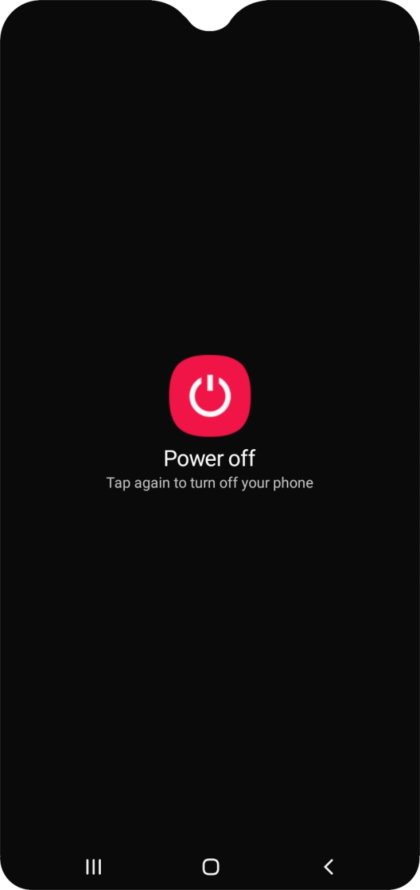 Press Power off.