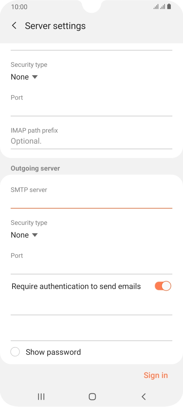 Press the drop down list below 'Security type'.