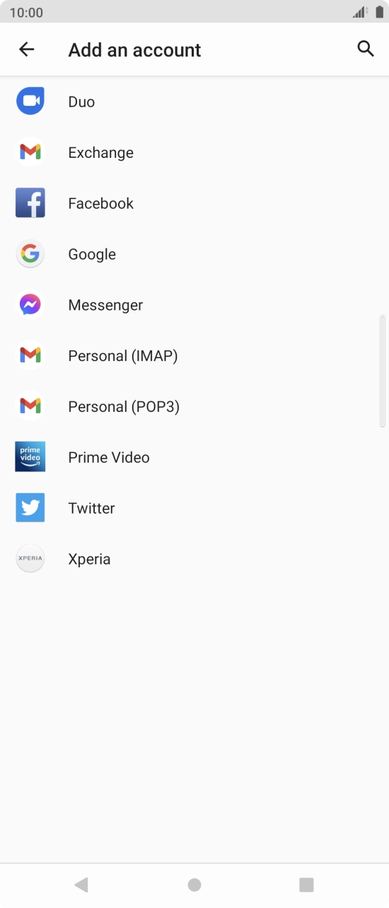 Press Google.