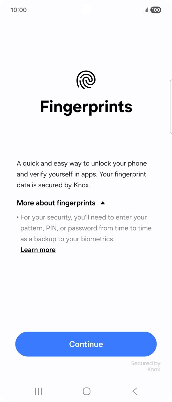 Press Continue. Press Continue.