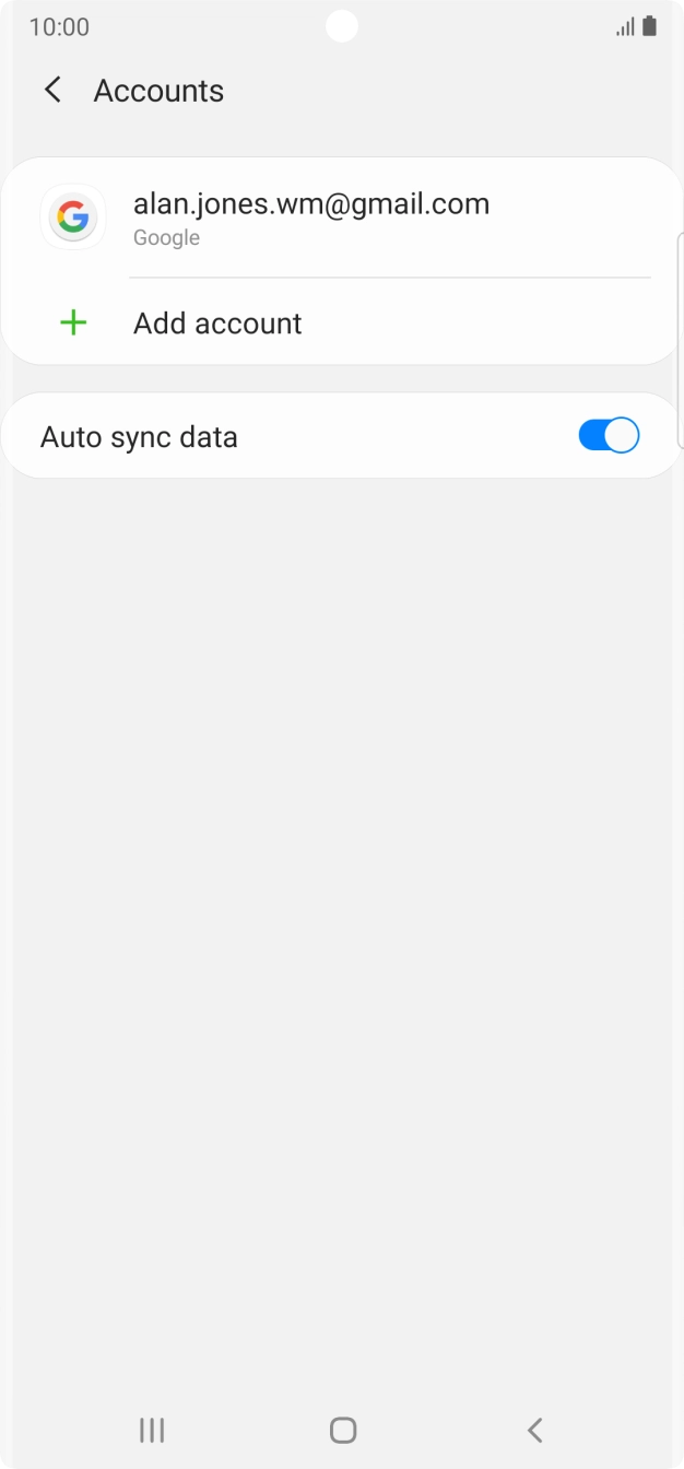 Press the Home key to return to the home screen.