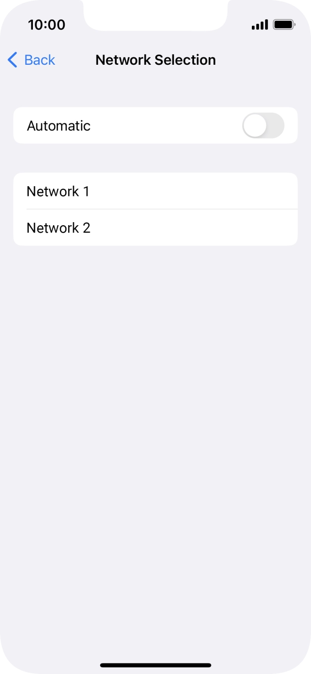 If you turn off the function, press the required network. If you turn off the function, press the required network.