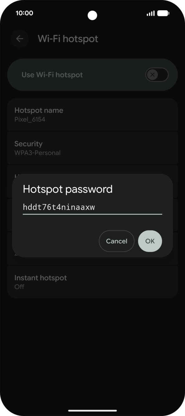 Press OK. Press OK.