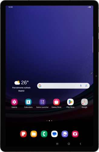 Imagen 1: Vista frontal del Samsung Galaxy Tab S9 5G - Black