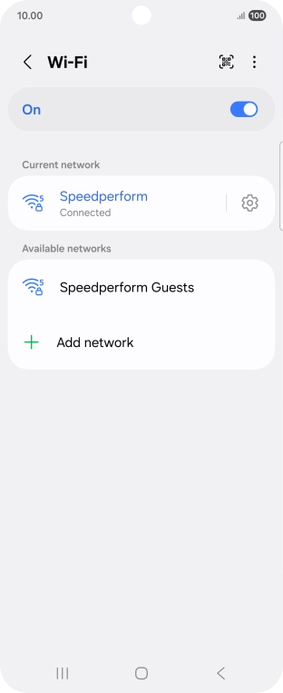 Press the Home key to return to the home screen.
