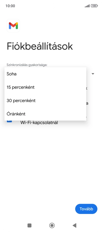 Válaszd ki a kívánt beállítást.
