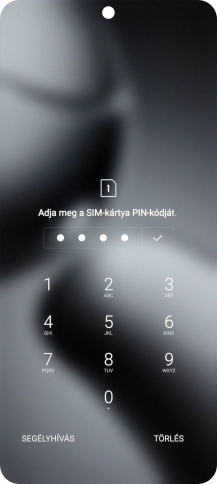 Amennyiben a telefon kéri, írd be a PIN-kódodat, és kattints a jóváhagyás ikonra.