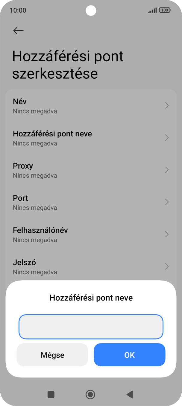 Amennyiben előfizetésed van, írd be azt, hogy internet.vodafone.net, és válaszd az OK lehetőséget.