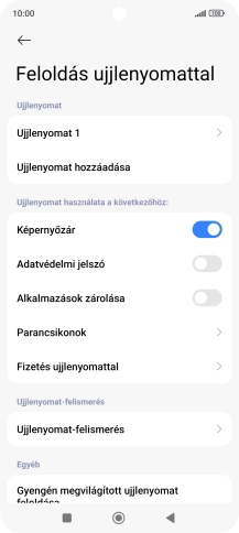 Kattints a kívánt beállítások melletti csúszkákra a funkciók be- vagy kikapcsolásához.