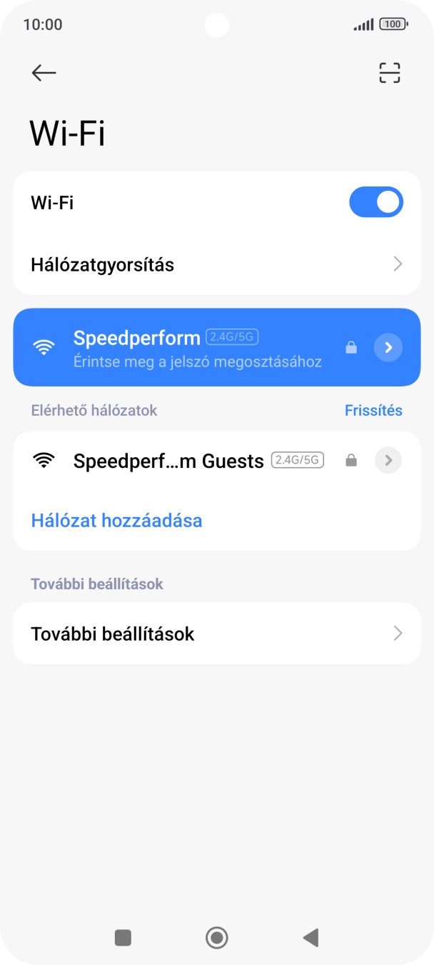 A befejezéshez, és ahhoz, hogy visszatérhess a főképernyőhöz, nyomd meg a főgombot.