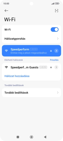 A befejezéshez, és ahhoz, hogy visszatérhess a főképernyőhöz, nyomd meg a főgombot.