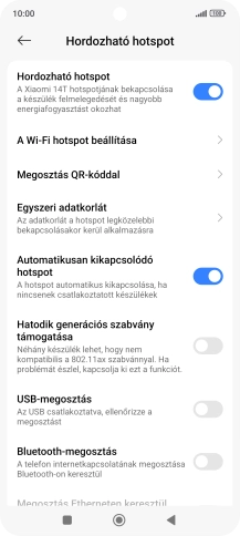 A befejezéshez, és ahhoz, hogy visszatérhess a főképernyőhöz, nyomd meg a főgombot.