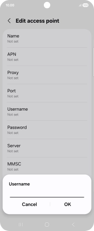 Key in o2 and press OK.