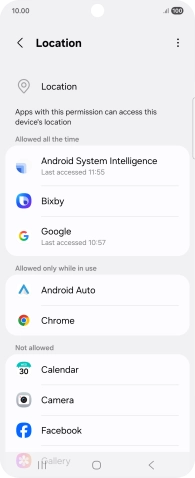 Press the required app.