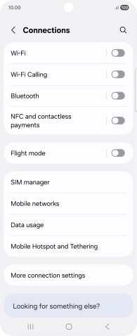 Press Wi-Fi.