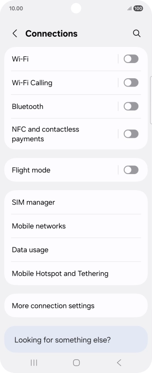 Press Wi-Fi.