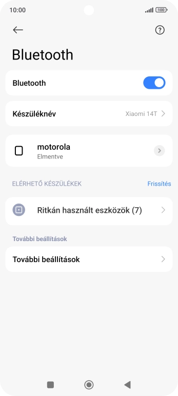 A befejezéshez, és ahhoz, hogy visszatérhess a főképernyőhöz, nyomd meg a főgombot.