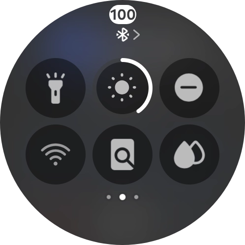 Press the find my phone icon to send a signal to your phone.