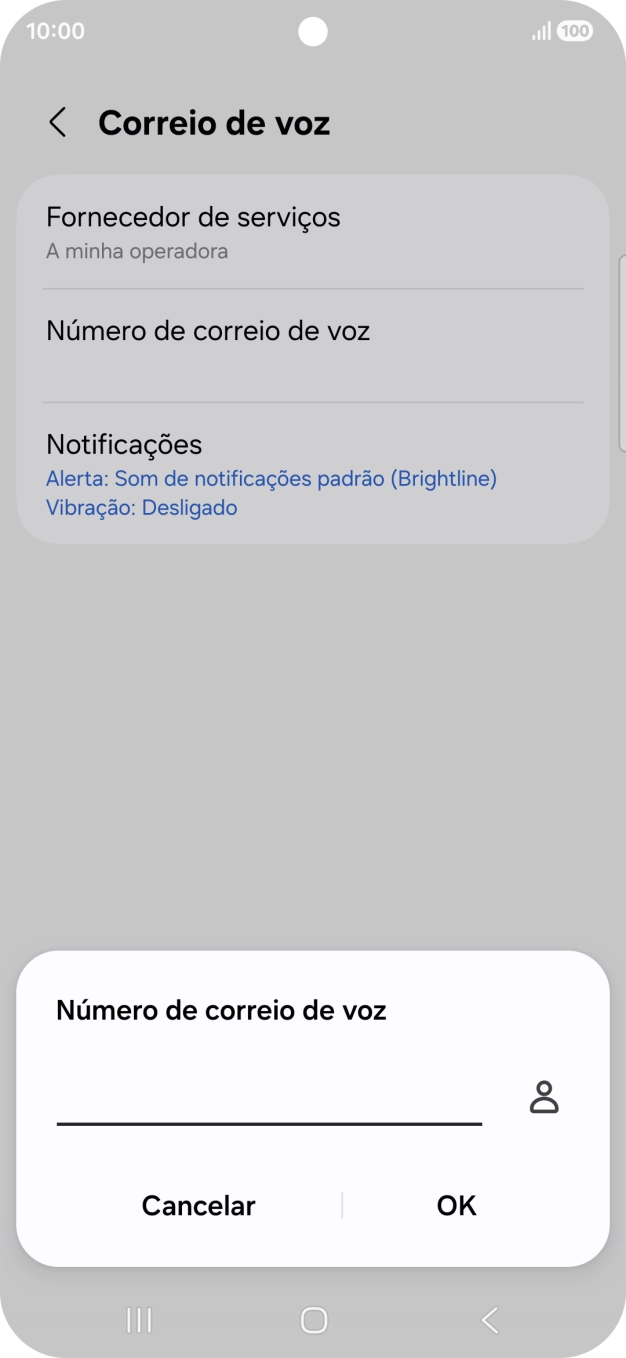 Introduza 123 e prima OK.