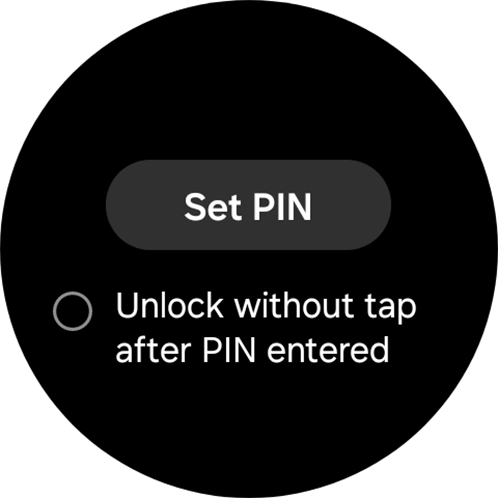 Press Set PIN.