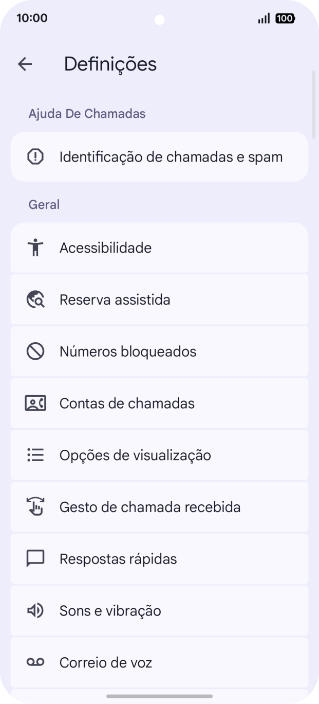 Prima Correio de voz.