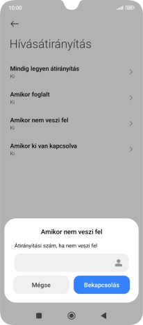 Írd be azt, hogy +36709090999, és válaszd a Bekapcsolás lehetőséget.