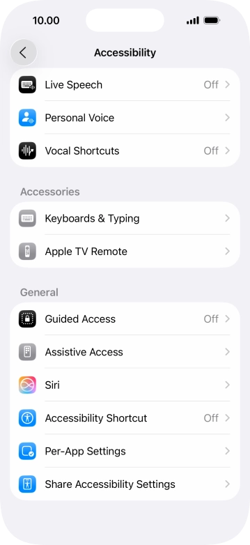 Press the required category below 