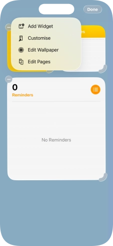 Press Add Widget.