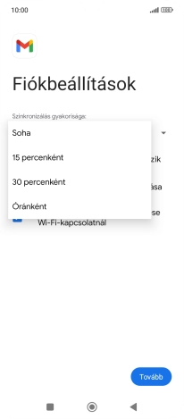 Válaszd ki a kívánt beállítást.