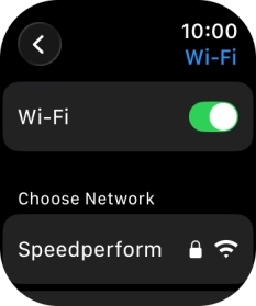 Press the required WiFi network.