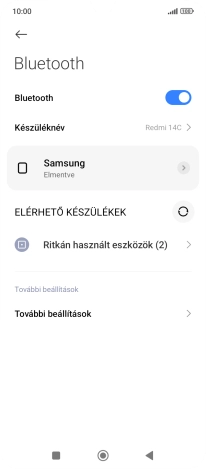 A befejezéshez, és ahhoz, hogy visszatérhess a főképernyőhöz, nyomd meg a főgombot.