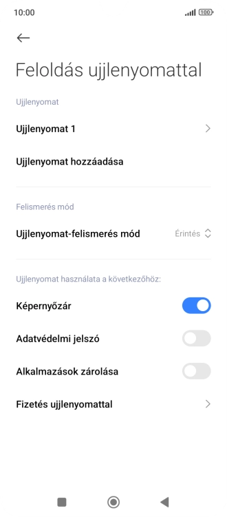 Kattints a kívánt beállítások melletti csúszkákra a funkciók be- vagy kikapcsolásához.