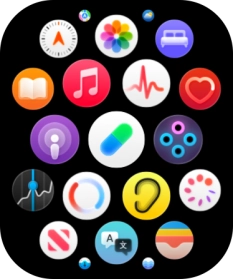Press the music player icon.