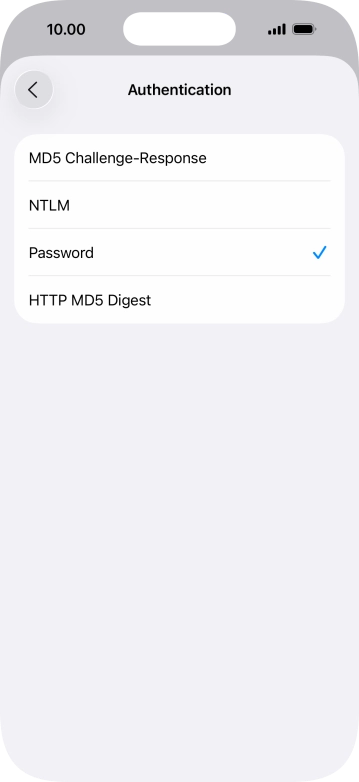 Press Password.